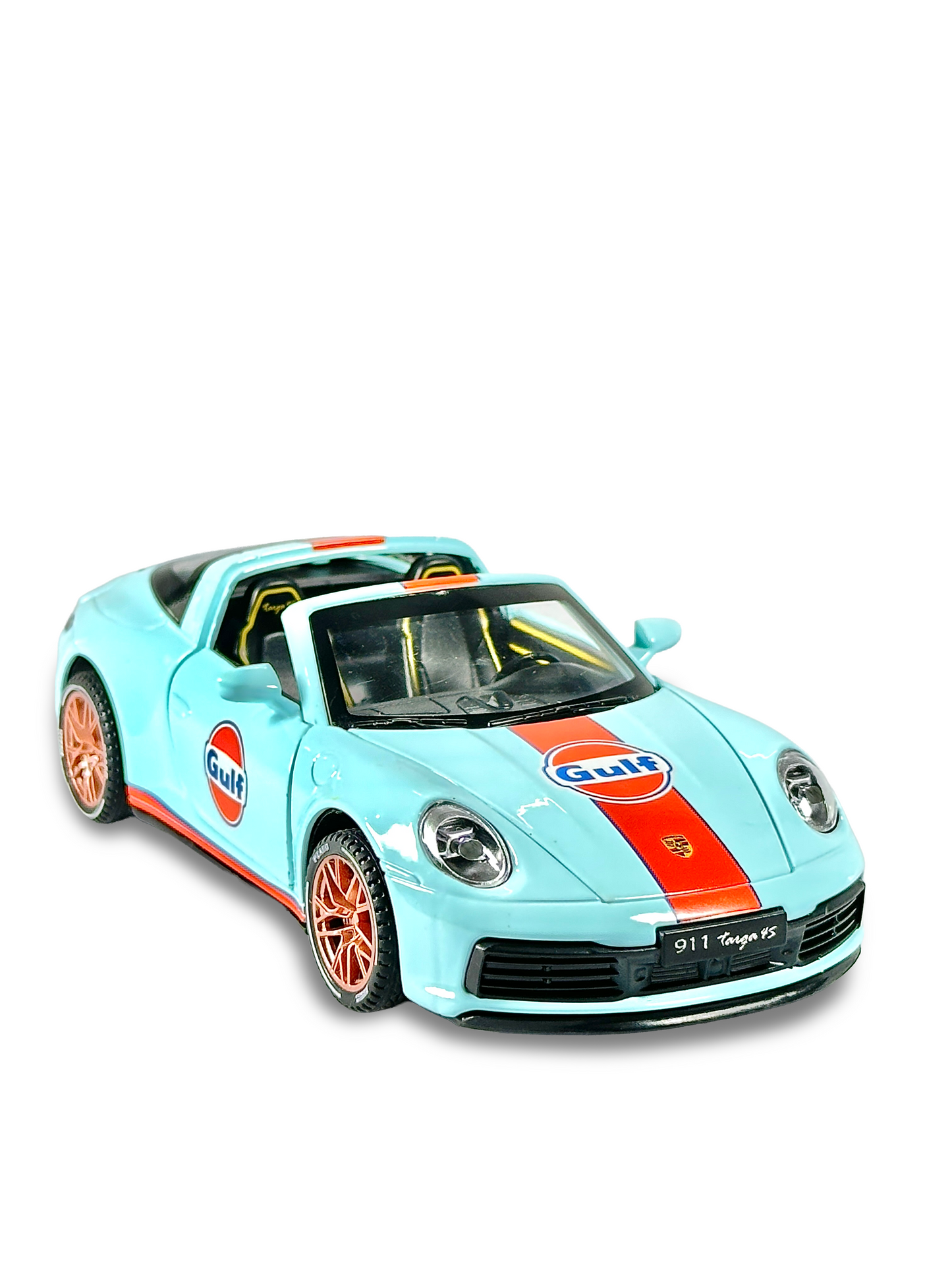 Detailed Porsche 911 Gulf Edition diecast display model
