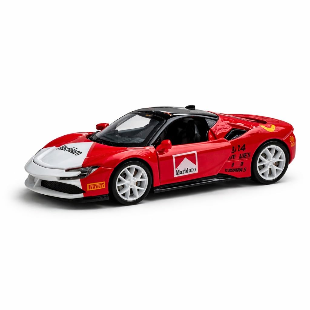 Ferrari SF90 Marlboro tribute collectible diecast model car for collectors