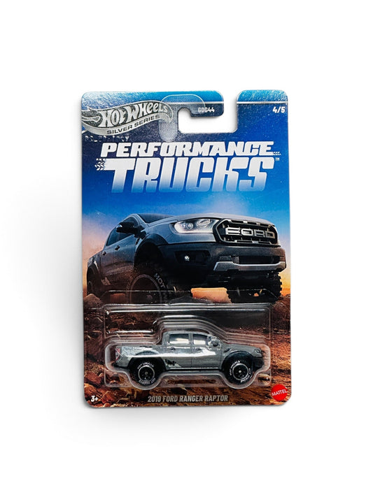 Hot Wheels 2019 Ford Ranger Raptor Silver Series die-cast