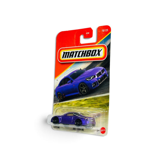 7. Matchbox 2023 BMW M2 diecast toy car purple edition for collectors

