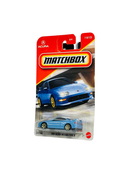Matchbox 1997 Acura Integra Type R blue diecast car