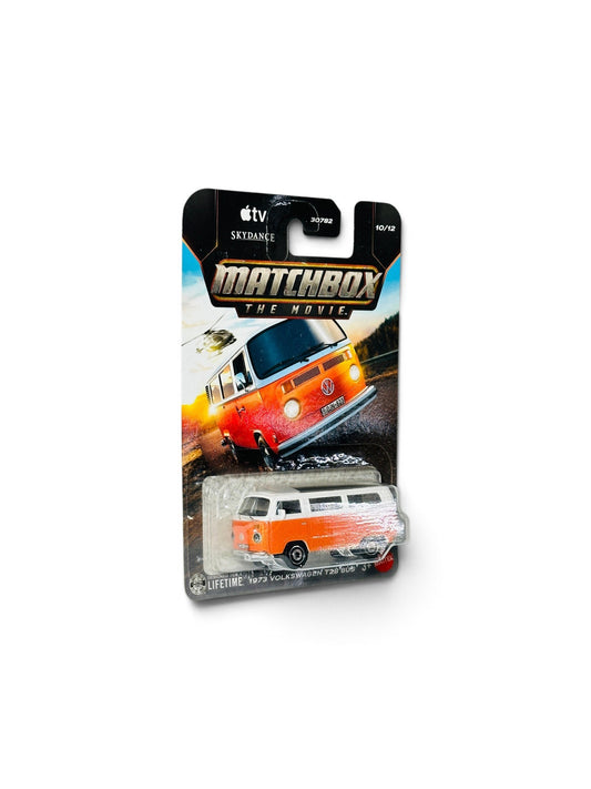 Orange Matchbox 1973 Volkswagen T2B Bus diecast collectible
