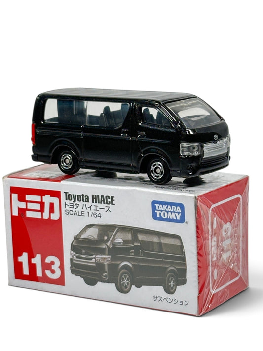 Takara Tomy Tomica 113 Toyota Hiace 1:64 Black Diecast Model
