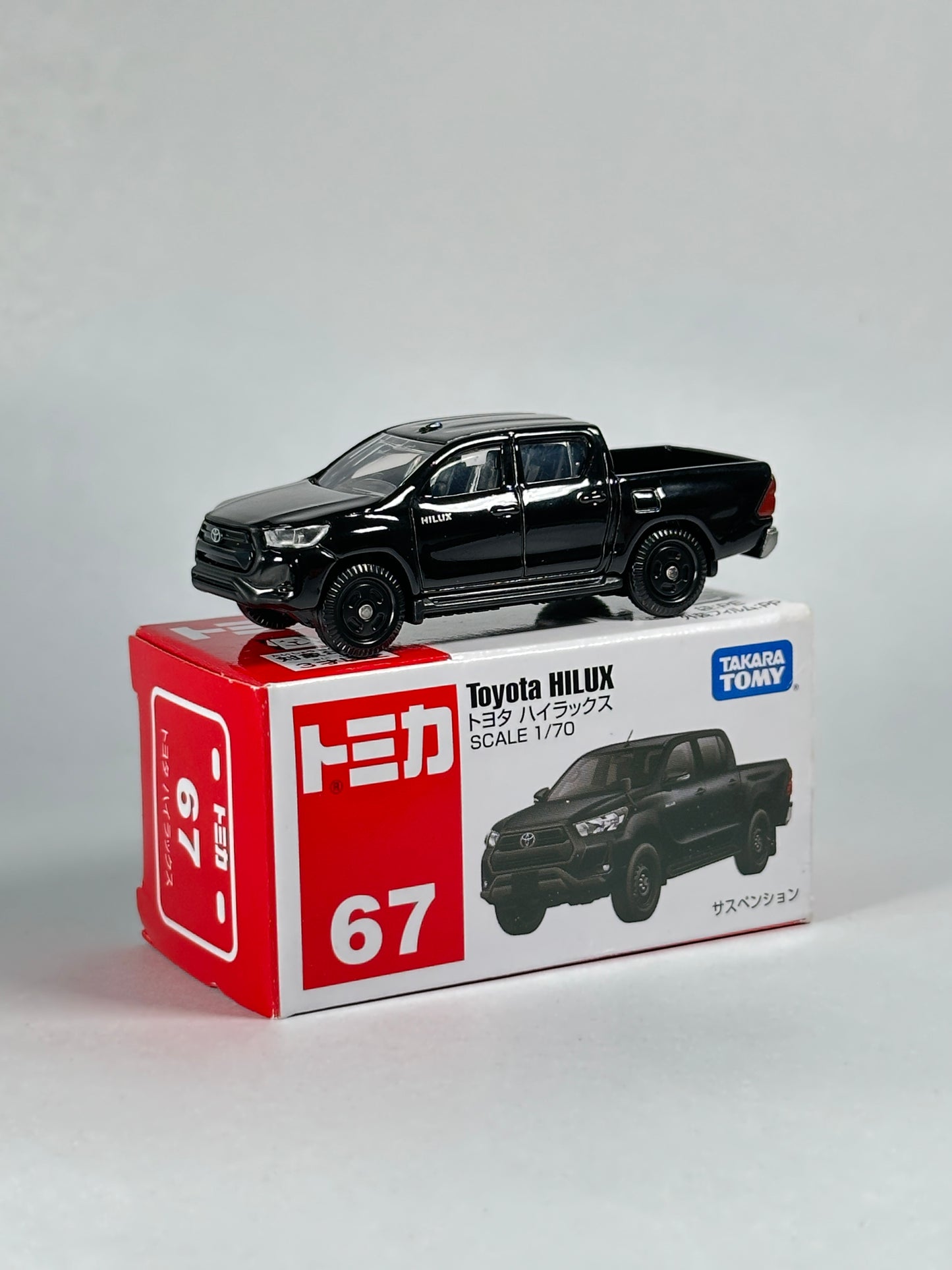 Tomica No. 67 Toyota Hilux collectible diecast model truck
