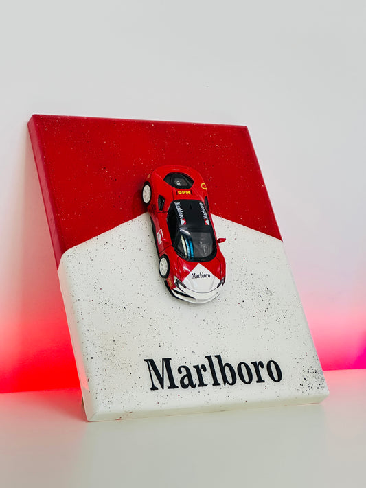 Marlboro racing 1:32 scale diecast car display frame