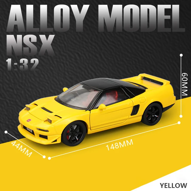 Honda NSX-R NA1 collectible model car with rubber tires and detailed interior