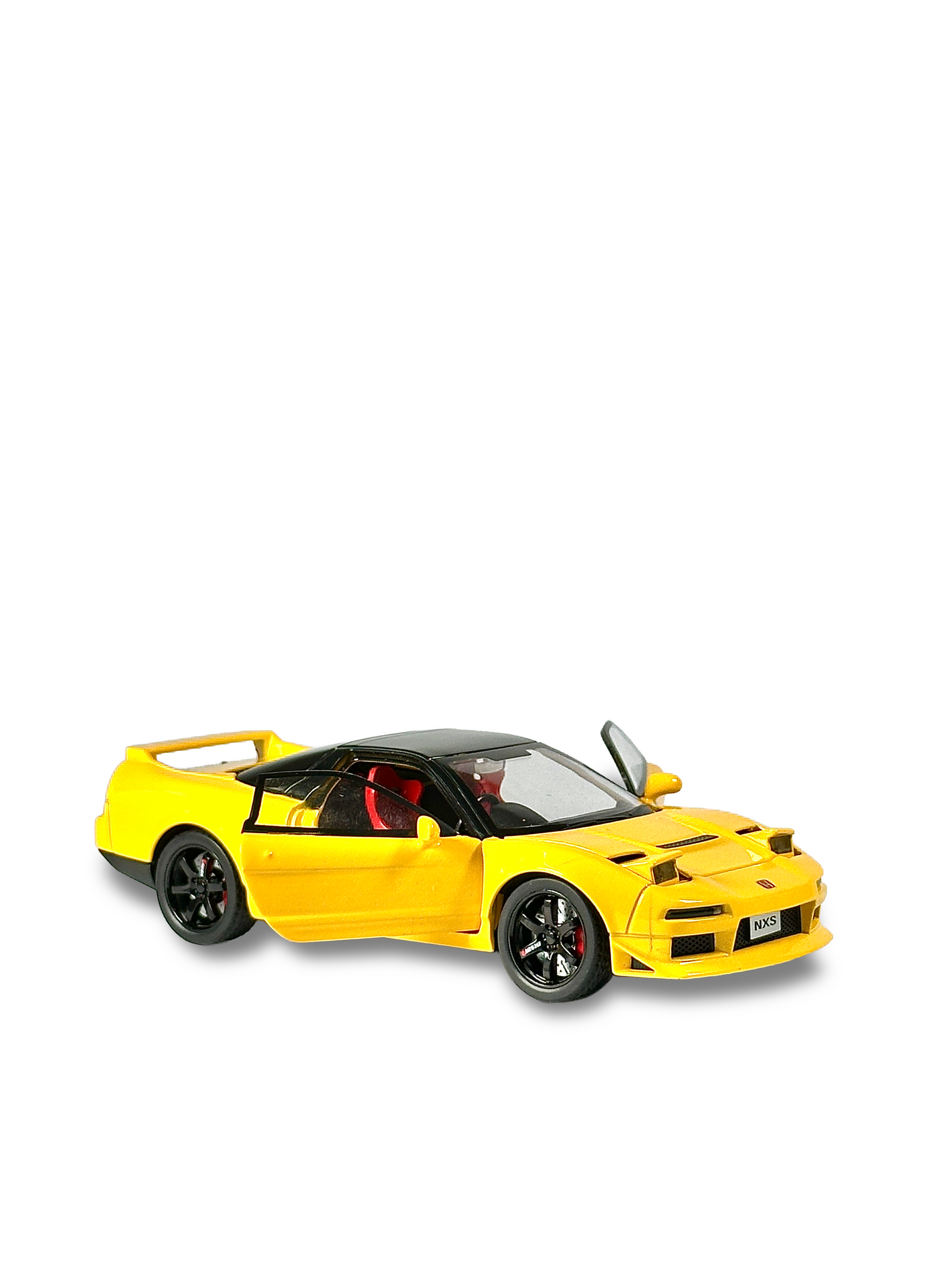 Yellow Honda NSX-R 1:32 scale diecast sports car replica