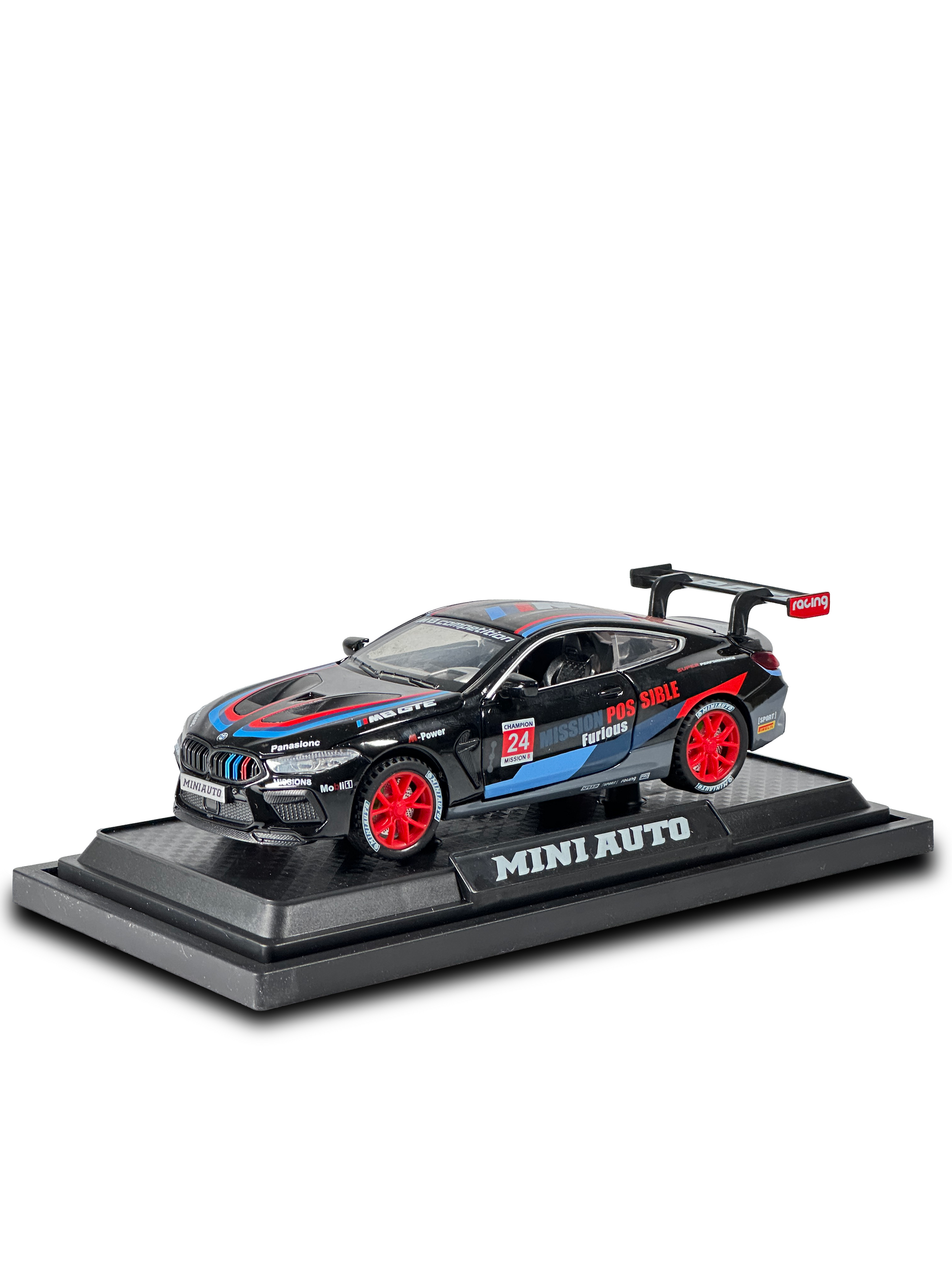 Premium BMW M8 GTE 1:32 scale model with authentic racing livery